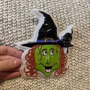 Vintage 3D Witch Black Cat‎ Halloween Cake Topper Decor Deco Pac